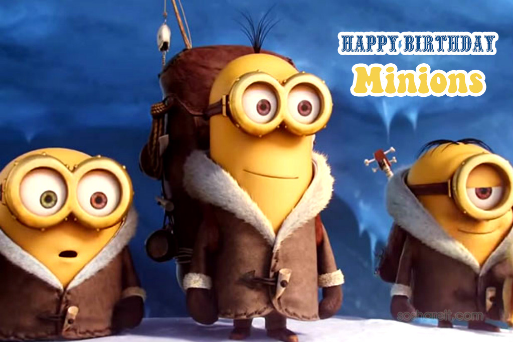 Happy Birthday Minions Wishes Videos Hd Wallpapers