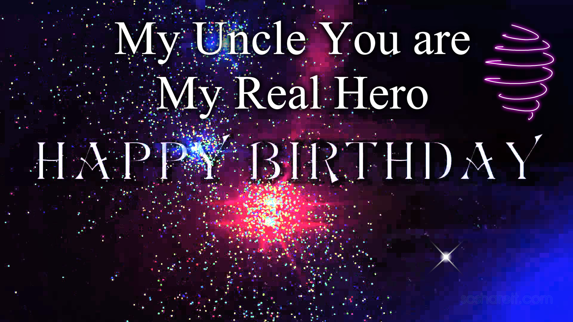 This is my uncle. Happy Birthday Uncle. Uncle Birthday.