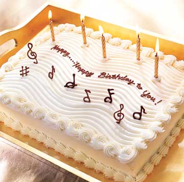 Happy birthday song cake music