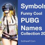 PUBG mobile name special characters