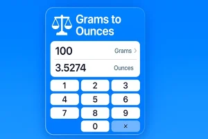 grams to ounces