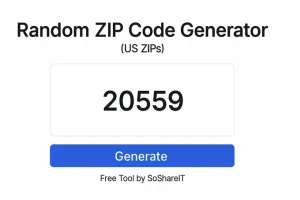 Random Zip Code